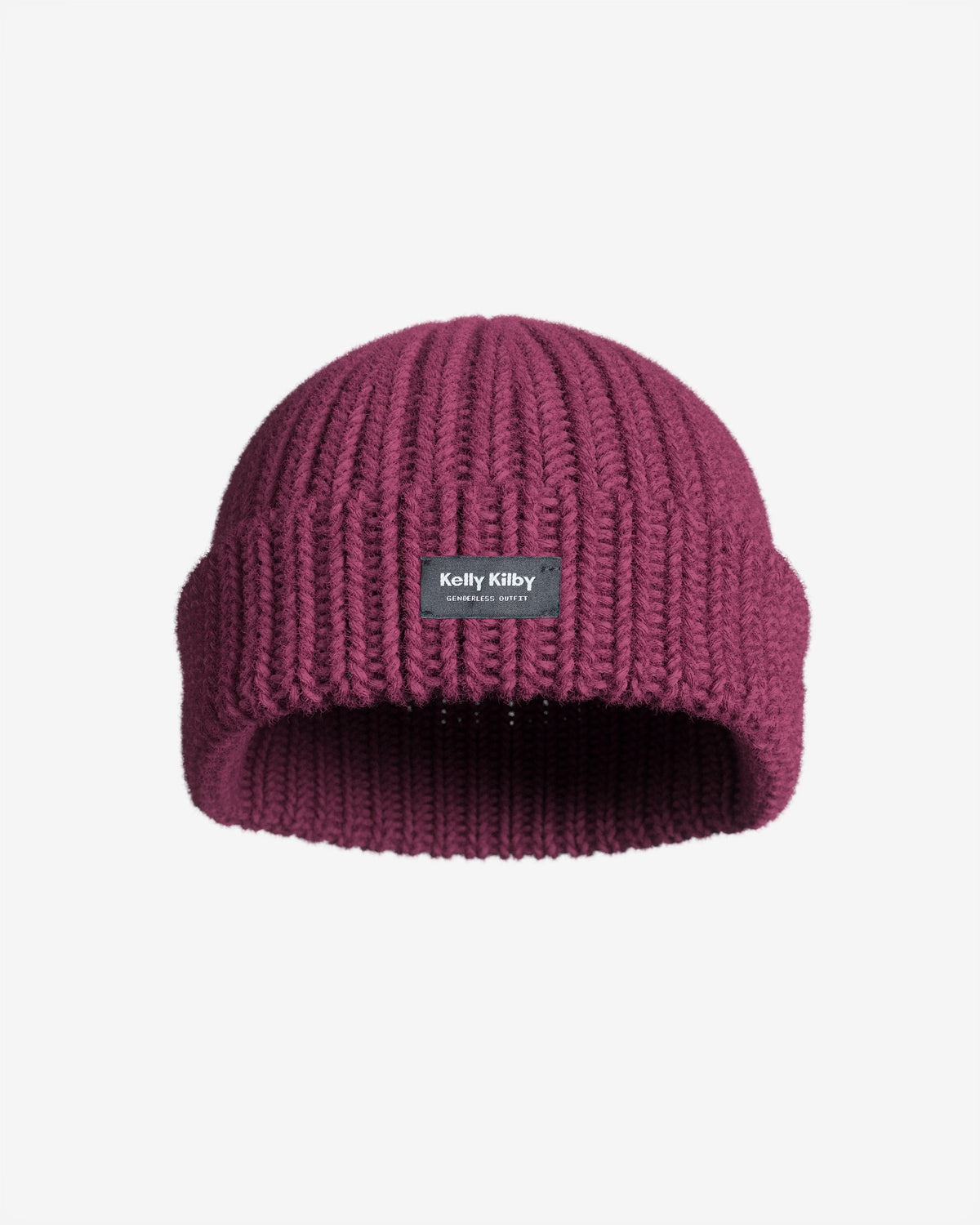 Bonnet en laine mérinos bordeaux Kelly Kilby